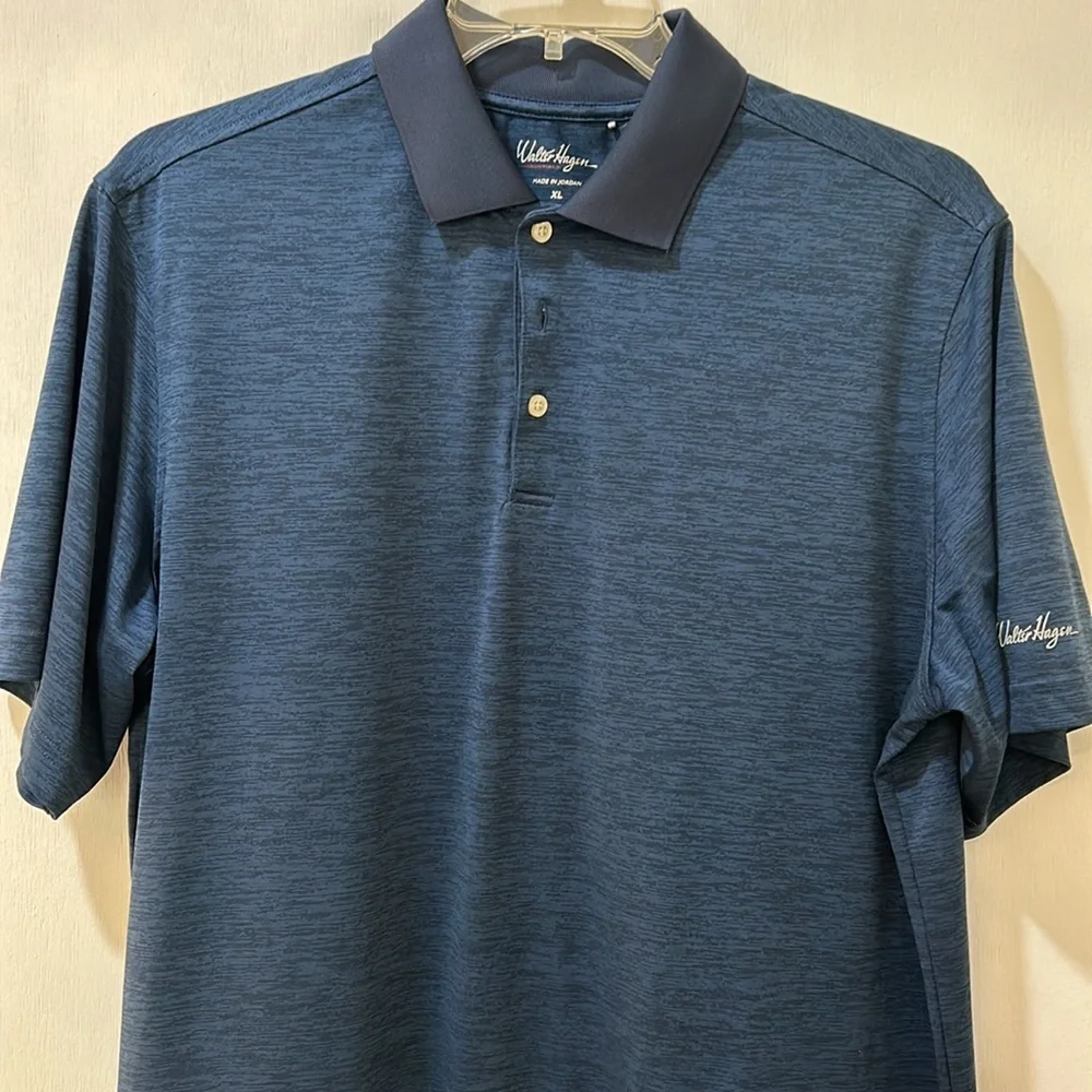 WALTER HAGEN GOLF SHIRT MEN SIZE XL BLUE ATHLETIC - Picture 3 of 12